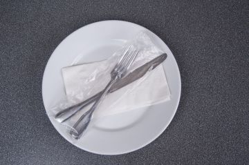 Silverware Bags With Flip-Top, 3.5x10, HDPE, Saddle Pack